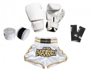 Kids Muay Thai Boxing Set 121 : White