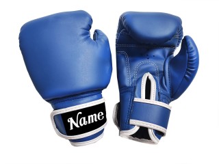 Custom Kids Boxing Gloves : KNGCUST-KIDS-437 Blue