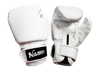Custom Kids Boxing Gloves : KNGCUST-KIDS-439 White