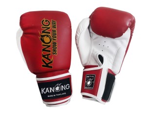 Kanong Muay Thai Kickboxing Gloves : Red