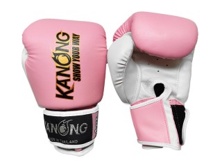 Kanong Kids Muay Thai Boxing Gloves : Light Pink