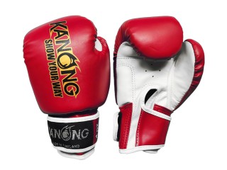 Kanong Kids Muay Thai Boxing Gloves : Red