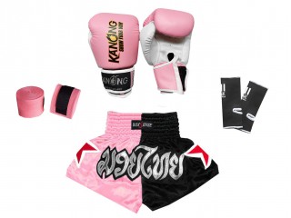 Kids Muay Thai Boxing Set : Light Pink