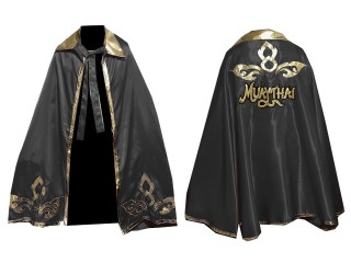 Kanong Custom Muay Thai Batman Robe : Black Lai Thai