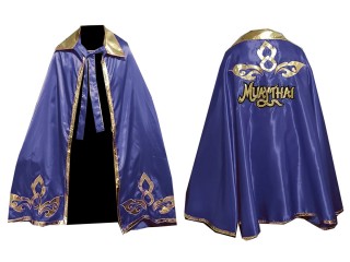 Kanong Custom Muay Thai Batman Robe : Navy Lai Thai