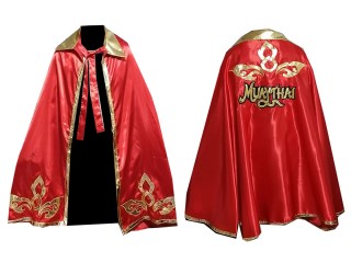 Kanong Custom Muay Thai Batman Robe : Red Lai Thai