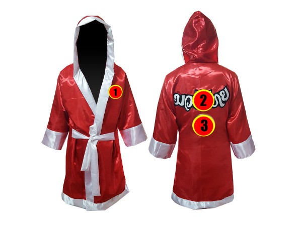 Personalised Muay Thai Fight Robe, Custom Boxing Gown