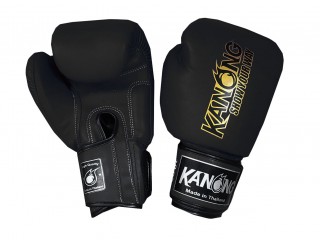 Kanong Muay Thai Boxing Gloves : Simple Black