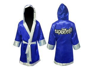 Kanong Personalize Boxing Robe with hood : Blue