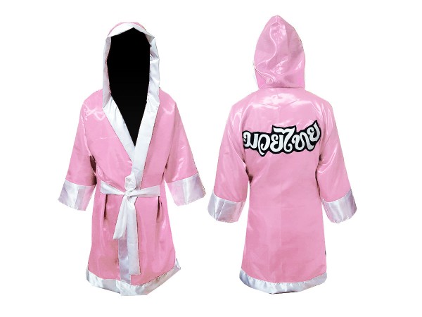 Kanong Custom Boxing Robe with hood : Pink