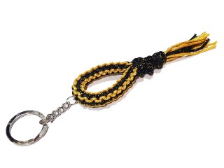 Kanong Muay Thai Mongkol Keyring : Black/Gold