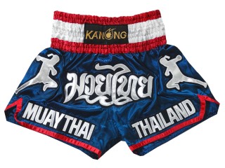Kanong Muay Thai Kick boxing Shorts for kids : KNS-133-Navy