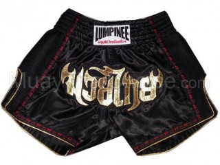 Lumpinee Retro Muay Thai Shorts : LUMRTO-003 Black