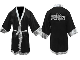 Kanong Customize Muay Thai Fight Robe : KNFIR-125-Black