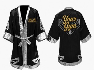 Personalised Muay Thai Fight Robe - Custom Boxing Gown with Embroidery Logo