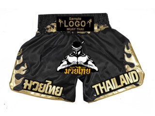 Custom Muay Thai Boxing Shorts with Embroidery Logo