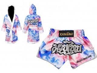 Custom Sublimation Muay Thai Shorts and Boxing Robe