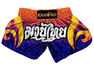 Kanong Retro Thai Boxing Shorts : KNSRTO-507