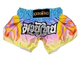Kanong Retro Thai Boxing Shorts : KNSRTO-508