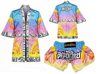Custom Muay Thai Robe and Kickboxing Shorts : SET-508