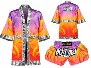 Custom Muay Thai Robe and Kickboxing Shorts : SET-509