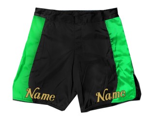 Personalize design MMA shorts : Black-Green