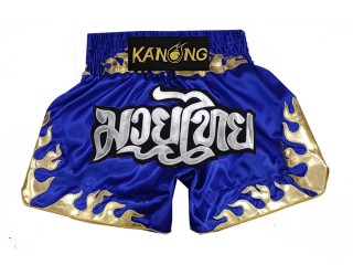 Kanong Muay Thai boxing Shorts : KNS-145-Blue