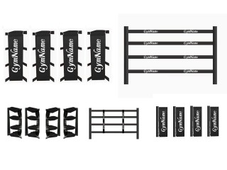 Custom Boxing Ring Cover set  : Black