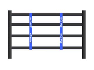 Customisable Boxing Ring Rope Spacers : Blue