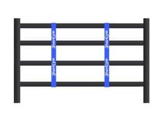 Custom Boxing Ring Rope Spacers : Blue