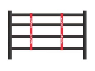 Custom Boxing Ring Rope Spacers : Red