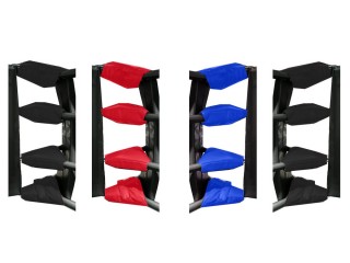 Customisable Boxing Ring Turnbuckle Covering (16 pcs) : Red/Blue/Black