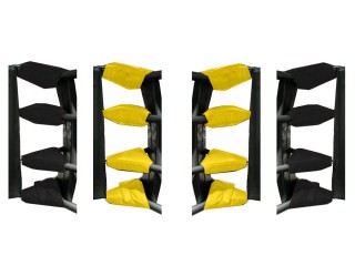 Customisable Boxing Ring Turnbuckle Covering (16 pcs) : Yellow/Black