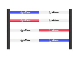 Custom Boxing Ring Rope Covers 3m (16 pcs For Boxing Ring 4x4m) : Red/Blue/White