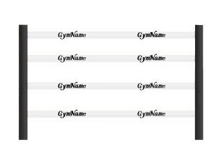 Custom Boxing Ring Rope Covers 3m (16 pcs For Boxing Ring 4x4m) : White