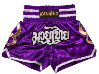 Kanong Muay Thai boxing Shorts : KNS-143-Purple