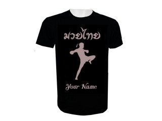 Add Name Muay Thai Kick Boxing T-Shirt : KNTSHCUST-015