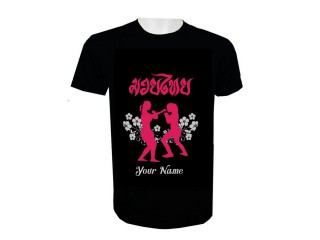 Add Name Muay Thai Kick Boxing T-Shirt : KNTSHCUSTWO-001