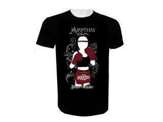 Add Name Muay Thai Kick  Boxing T-Shirt : KNTSHCUSTWO-003