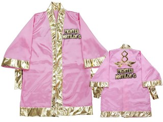 Kanong Customize Muay Thai Fight Robe : KNFIRCUST-001 Pink