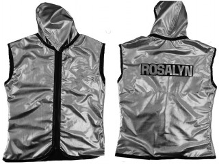 Kanong Custom Muay Thai Hoodies / Walk in Hoodies Jacket : KNHODCUST-003-Silver