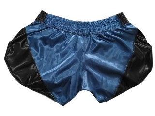 Kanong Retro Thai Boxing Shorts : KNSRTO-202-Navy