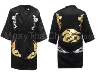 Kanong Muay Thai Fight Robe : Black Dragon