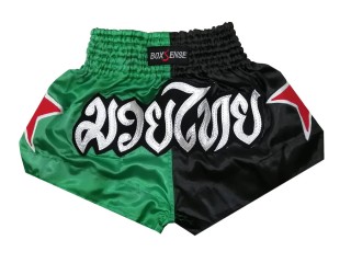 Boxsense Kids Muay Thai Shorts : BXSKID-005-Green