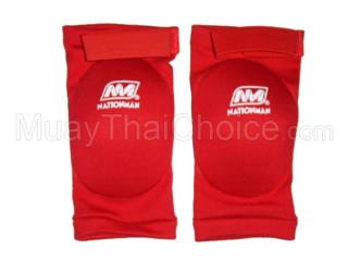 Muay Thai Elbow Pads : Red
