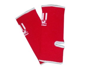 NATIONMAN Muay Thai Ankle protectors for Kids : Red