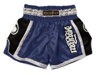 Kanong Retro Kids Thai Boxing Shorts : KNSRTO-208-Navy