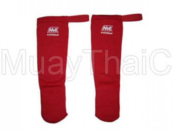 Muay Thai Shin Pads : Red