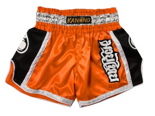Kanong Retro Thai Boxing Shorts : KNSRTO-208-Orange