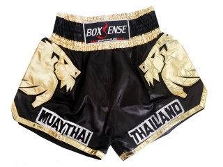 Boxsense Laides Muay Thai Shorts : BXS-303-Gold-W